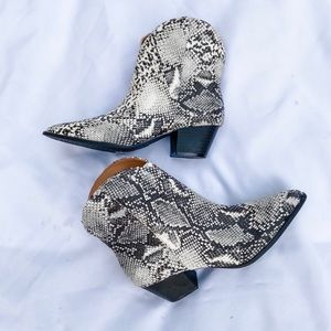 NEW SNAKE SKIN BOOTIES! Different sizes available!
